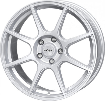 Axxion X2 race silber lackiert Alufelge 7x17 Zoll ET37 LK 5x100 ML63.4 – Bild 7