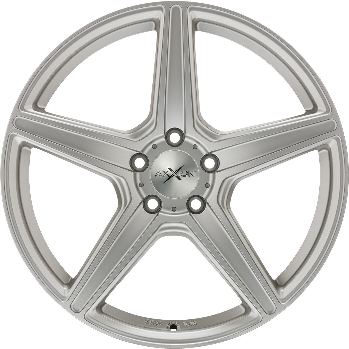 Axxion AX7 solid titanium silber matt lackiert 9x20 ET35 - LK5/112 ML72.6