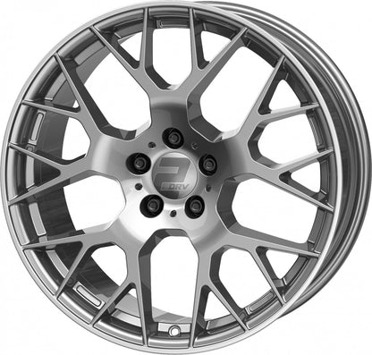 2DRV WH47 daytona grau lackiert mit hochglanzpoliertem Felgenbett 9x20 Zoll ET35 LK 5x114.3 ML72.6 – Bild 7