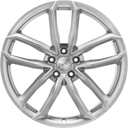 2DRV WH33 race silber lackiert 9x21 ET22 - LK5/112 ML66.6