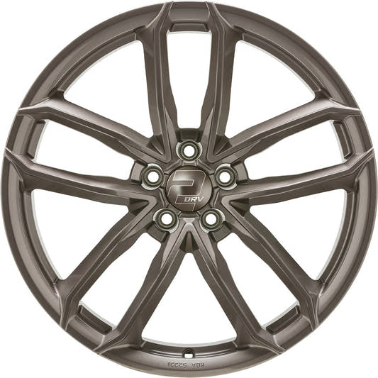 2DRV WH33 platin grau lackiert 9x21 ET22 - LK5/112 ML66.6