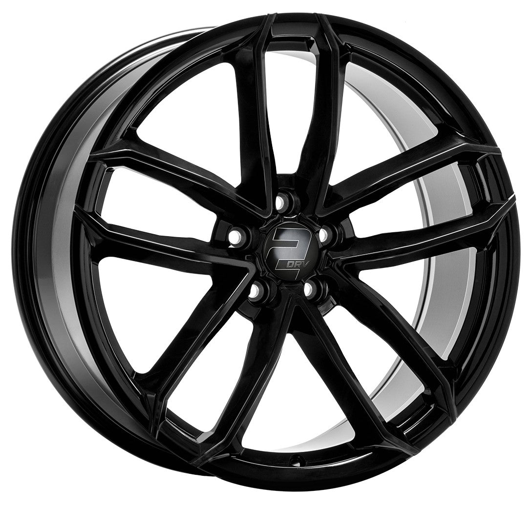 2DRV WH33 schwarz glänzend lackiert 9x20 ET22 - LK5/112 ML66.6