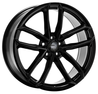 2DRV WH33 schwarz glänzend lackiert 9x20 ET22 - LK5/112 ML66.6