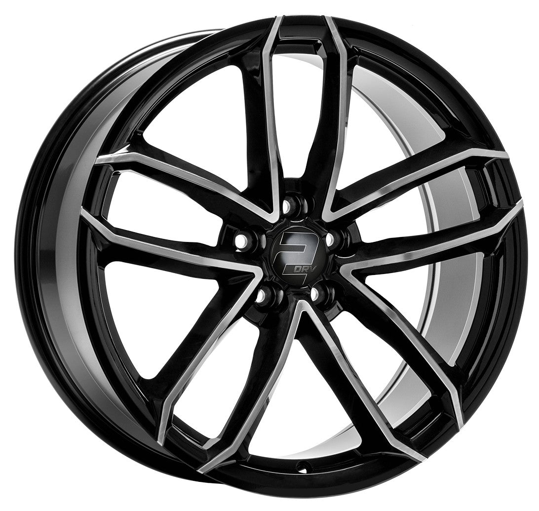 2DRV WH33 schwarz hochglanzpoliert 8x18 ET35 - LK5/112 ML66.6