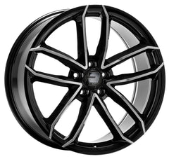 2DRV WH33 schwarz hochglanzpoliert Alufelge 8.5x19 Zoll ET35 LK 5x112 ML66.6