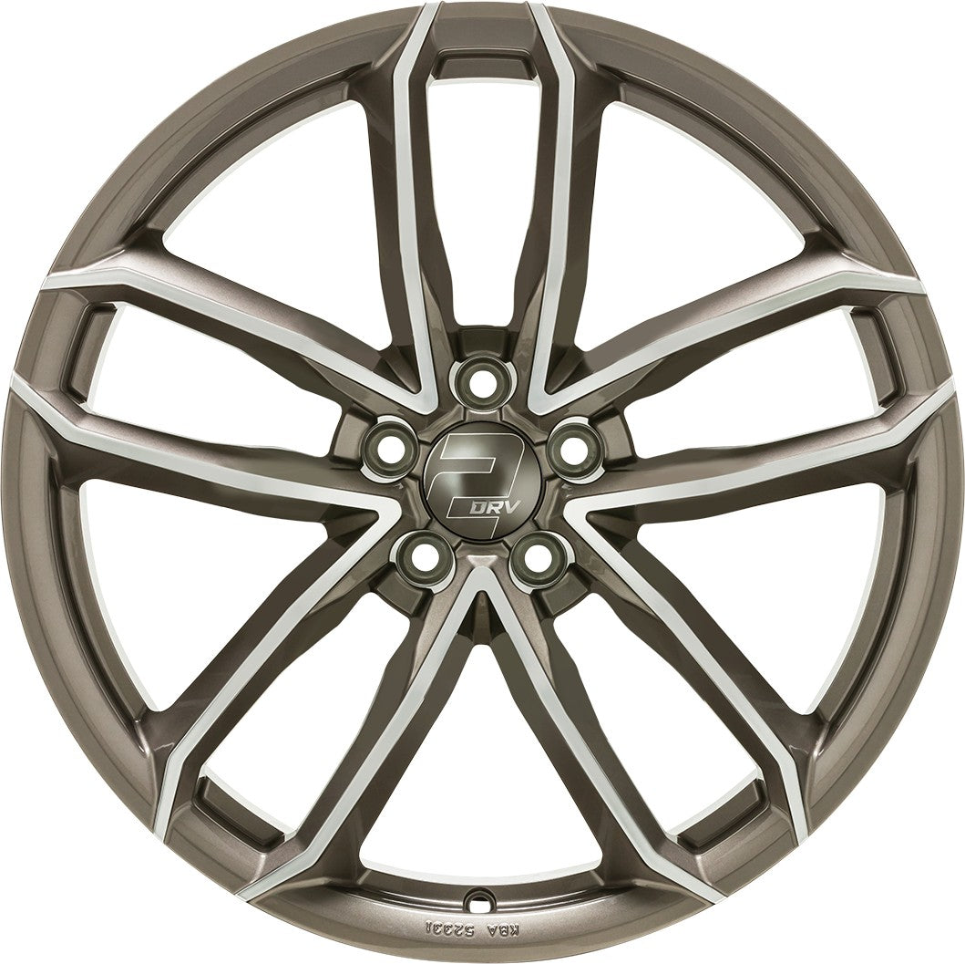 2DRV WH33 platin grau hochglanzpoliert 9x20 ET40 - LK5/112 ML66.6