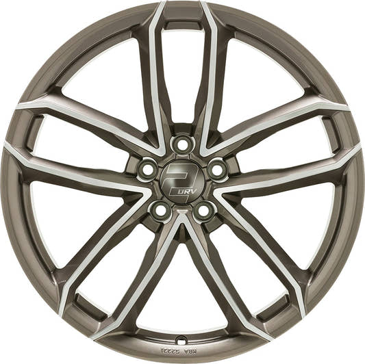 2DRV WH33 platin grau hochglanzpoliert 9x21 ET22 - LK5/112 ML66.6
