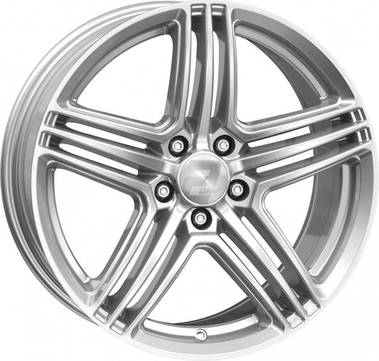 2DRV WH12 race silber lackiert Alufelge 7.5x17 Zoll ET45 LK 5x112 ML66.6