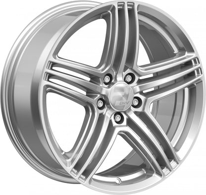 2DRV WH12 race silber lackiert 7.5x17 ET45 - LK5/114.3 ML72.6