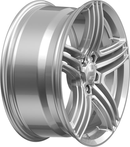 2DRV WH12 race silber lackiert 7.5x17 ET45 - LK5/114.3 ML72.6