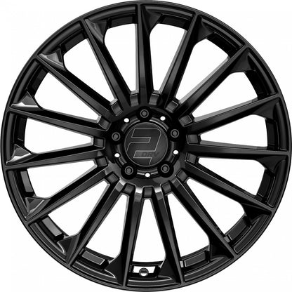 2DRV WH39 schwarz glänzend lackiert Alufelge 8.5x19 Zoll ET35 LK 5x112 ML66.6 – Bild 2
