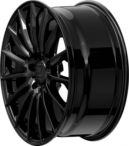 2DRV WH39 schwarz glänzend lackiert Alufelge 8.5x19 Zoll ET35 LK 5x112 ML66.6 – Bild 6