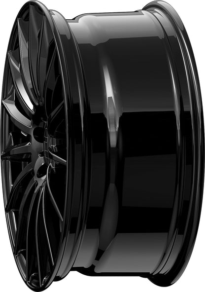2DRV WH39 schwarz glänzend lackiert Alufelge 9.5x22 Zoll ET42 LK 5x112 ML66.6 – Bild 7