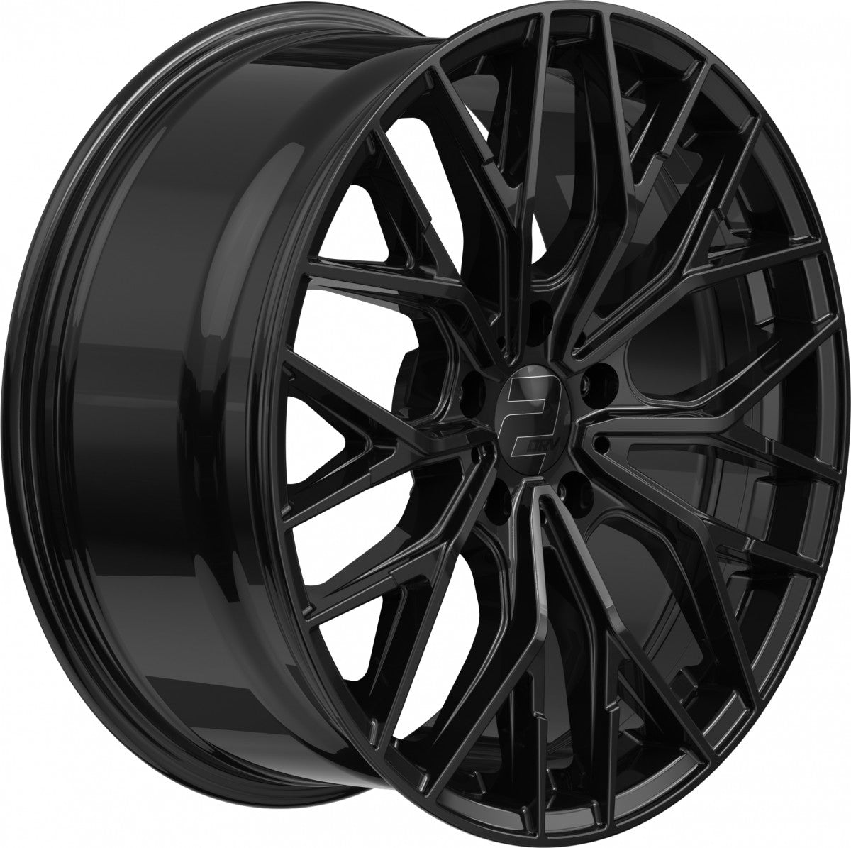 2DRV WH37 schwarz glanz lackiert 8x18 ET35 - LK5/120 ML72.6