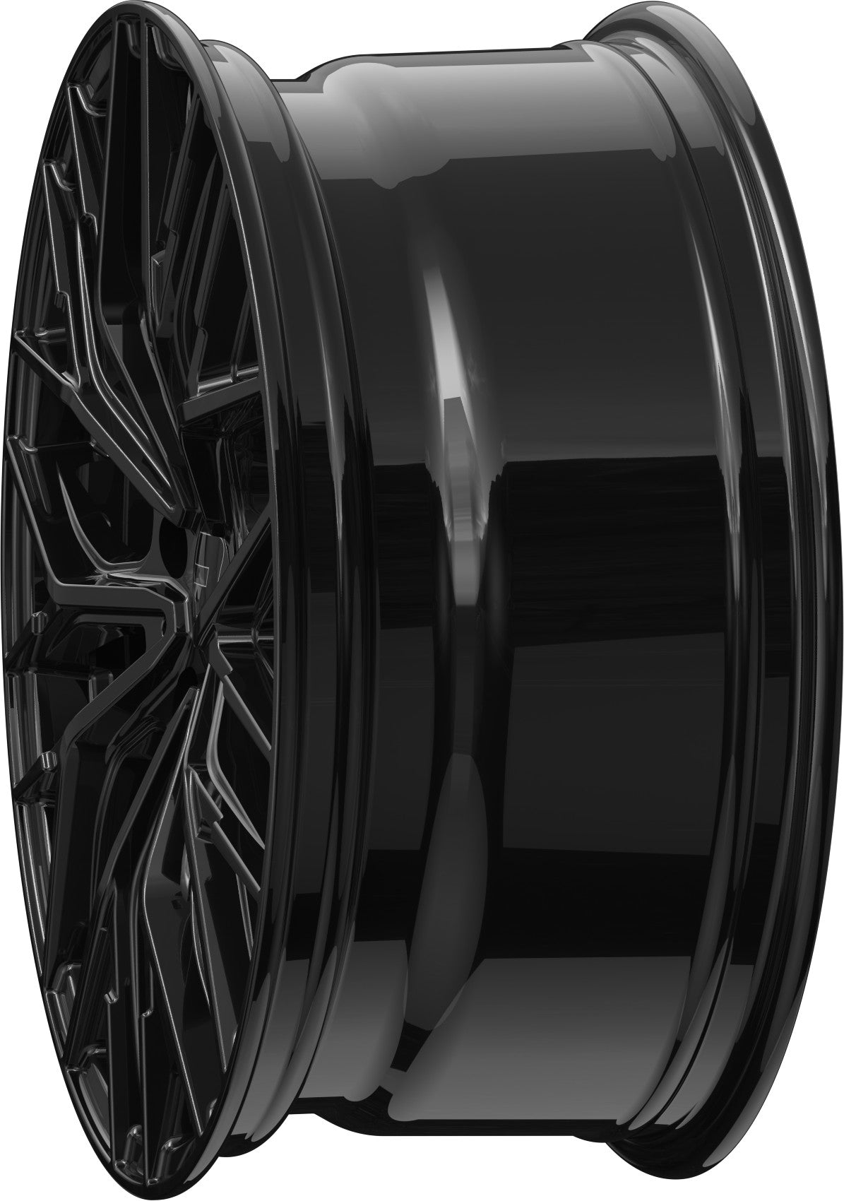 2DRV WH37 schwarz glanz lackiert 8.5x19 ET26 - LK5/112 ML66.6