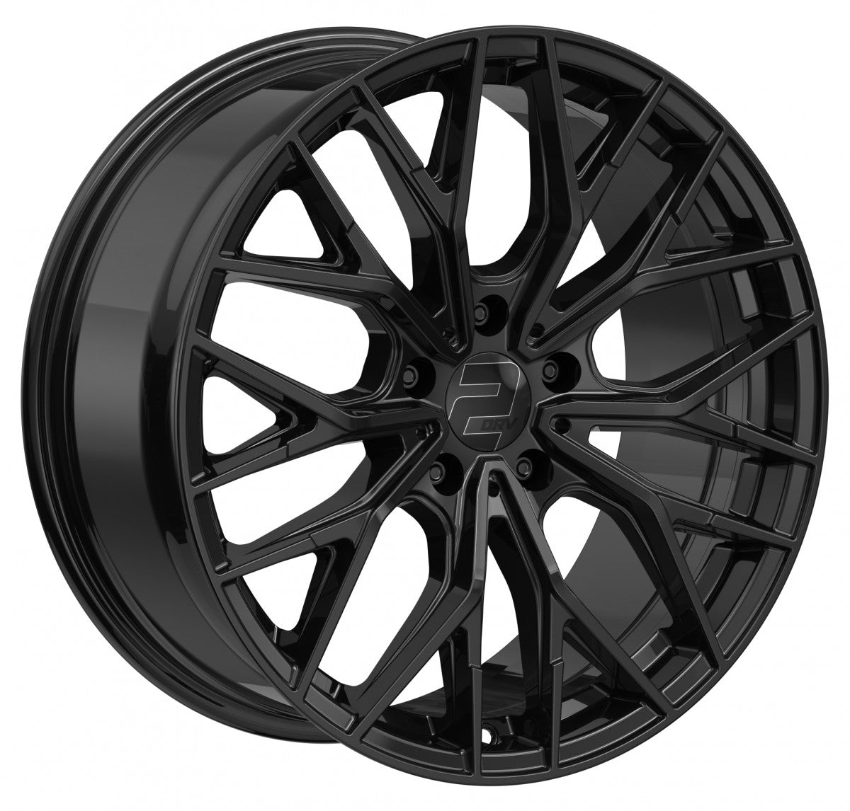 2DRV WH37 schwarz glanz lackiert 8.5x19 ET35 - LK5/120 ML72.6