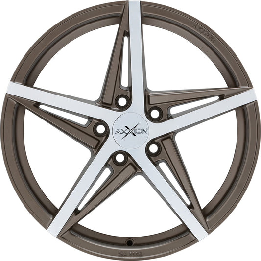 Axxion AX10 bronze matt hochglanzpoliert 8x18 ET48 - LK5/112 ML66.6