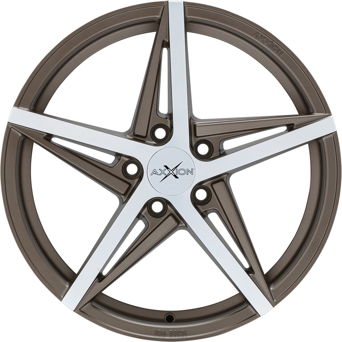 Axxion AX10 bronze matt hochglanzpoliert 8x19 ET30 - LK5/112 ML66.6