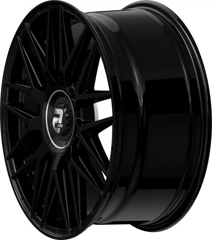 2DRV WH43 schwarz glänzend lackiert 8.5x19 ET30 - LK5/112 ML66.6
