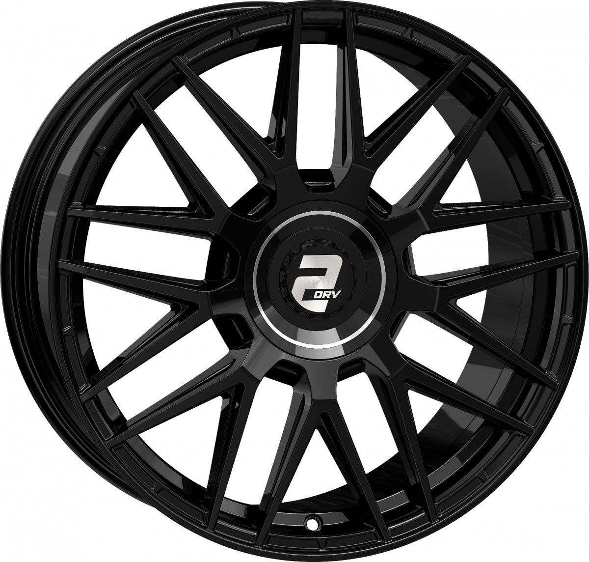 2DRV WH43 schwarz glänzend lackiert Alufelge 8.5x20 Zoll ET48 LK 5x108 ML63.4