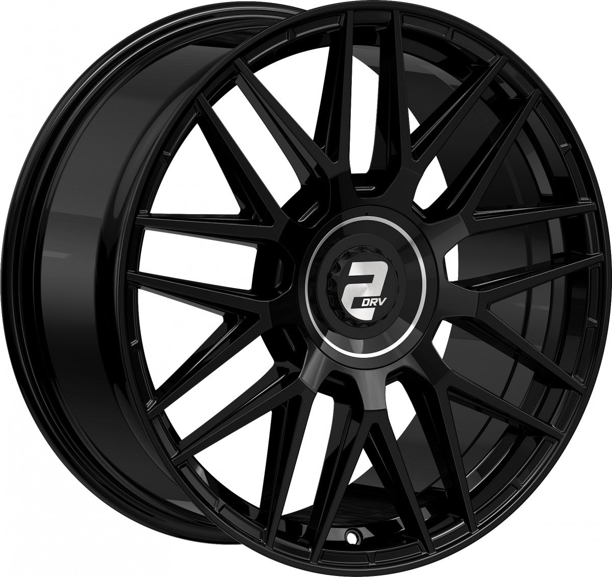 2DRV WH43 schwarz glänzend lackiert Alufelge 9x20 Zoll ET40 LK 5x112 ML66.6 – Bild 3