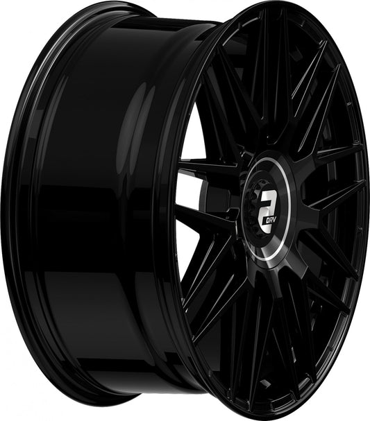 2DRV WH43 schwarz glänzend lackiert 9x20 ET48 - LK5/112 ML66.6