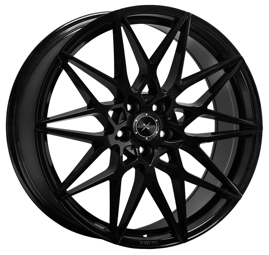 Axxion AX9 schwarz glänzend lackiert 9x20 ET35 - LK5/112 ML66.6