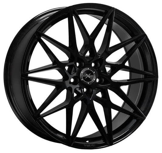 Axxion AX9 schwarz glänzend lackiert 9x20 ET30 - LK5/120 ML72.6
