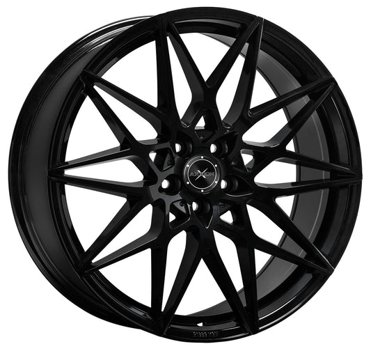 Axxion AX9 schwarz glänzend lackiert 9x20 ET30 - LK5/120 ML72.6
