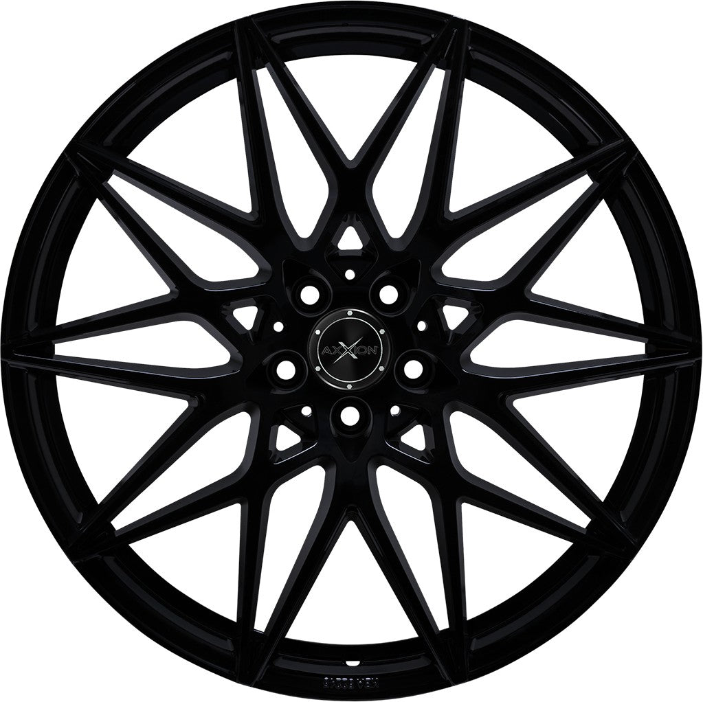 Axxion AX9 schwarz glänzend lackiert 9x20 ET30 - LK5/120 ML72.6