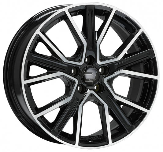 2DRV WH34 schwarz hochglanzpoliert Alufelge 9x21 Zoll ET38 LK 5x112 ML66.6