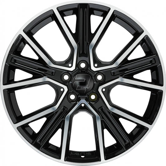 2DRV WH34 schwarz hochglanzpoliert 8.5x19 ET50 - LK5/120 ML65.1