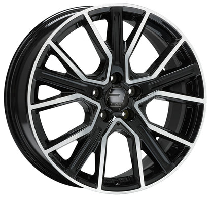 2DRV WH34 schwarz hochglanzpoliert 9x20 ET21 - LK5/112 ML66.6