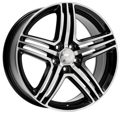 2DRV WH12 schwarz hochglanzpoliert 8x18 ET45 - LK5/114.3 ML72.6