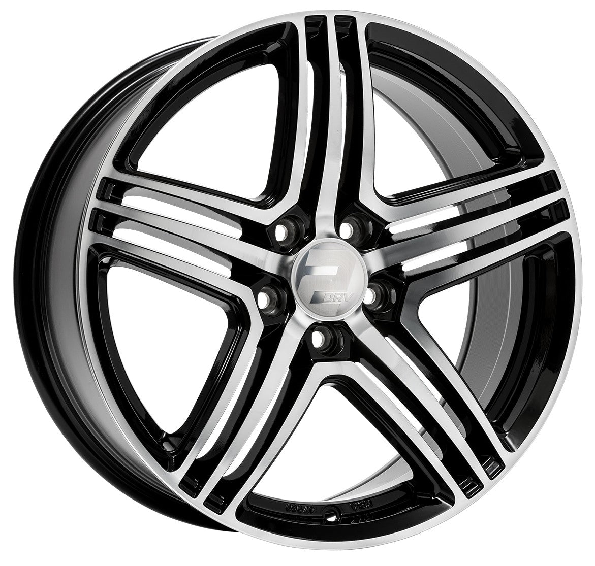 2DRV WH12 schwarz hochglanzpoliert 9x20 ET35 - LK5/112 ML66.6