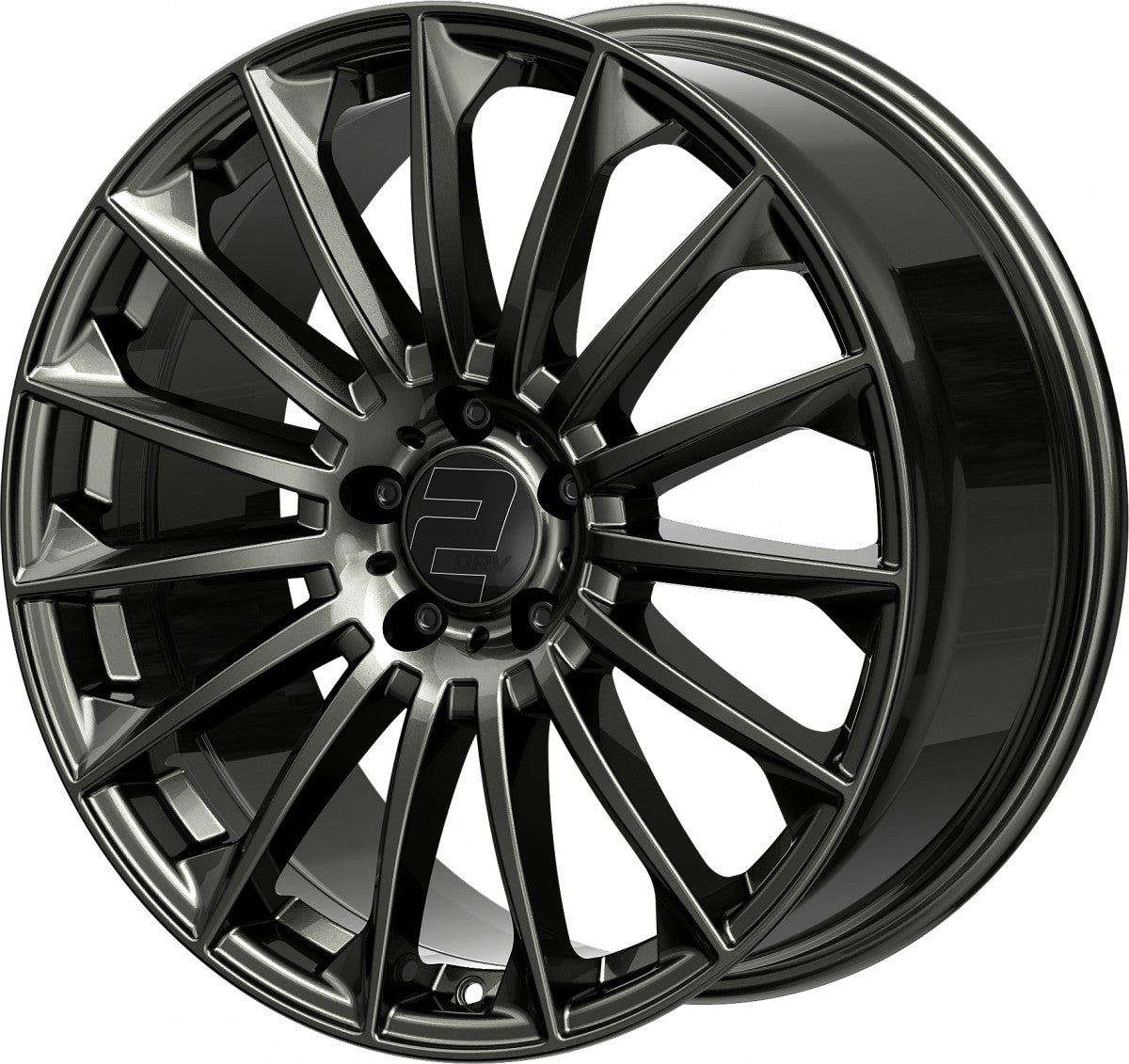 2DRV WH39 dark gunmetal lackiert 8.5x19 ET45 - LK5/112 ML66.6