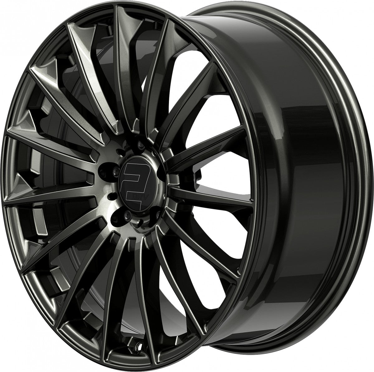 2DRV WH39 dark gunmetal lackiert Alufelge 8.5x19 Zoll ET45 LK 5x112 ML66.6 – Bild 5