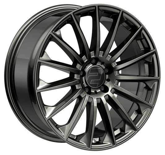 2DRV WH39 dark gunmetal lackiert 9.5x22 ET30 - LK5/112 ML66.6