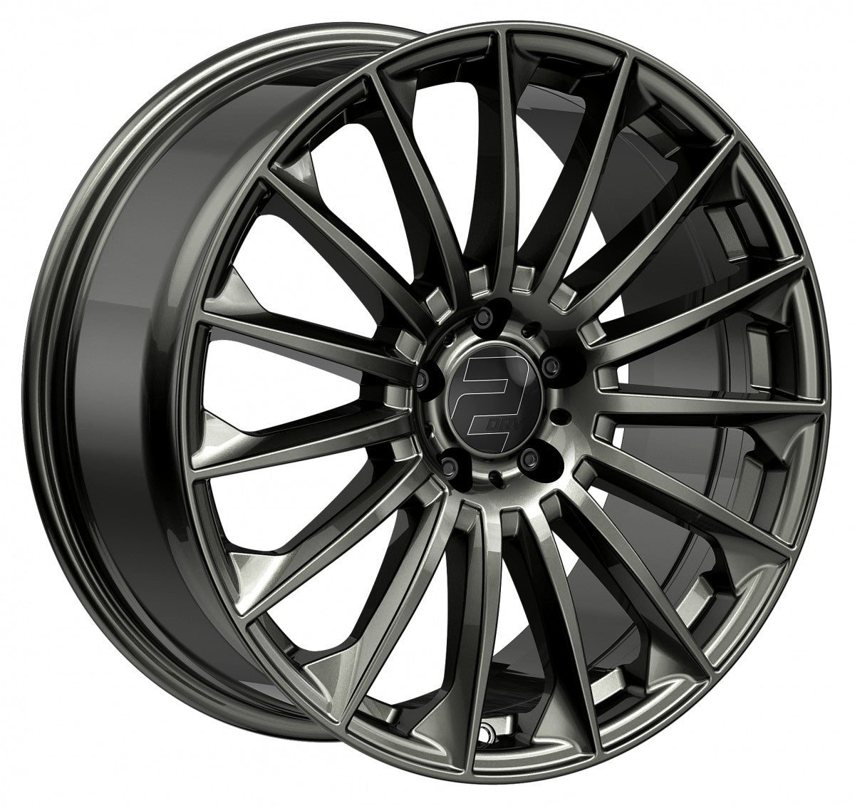 2DRV WH39 dark gunmetal lackiert Alufelge 9.5x22 Zoll ET42 LK 5x112 ML66.6