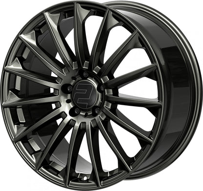 2DRV WH39 dark gunmetal lackiert 10.5x22 ET35 - LK5/114.3 ML72.6