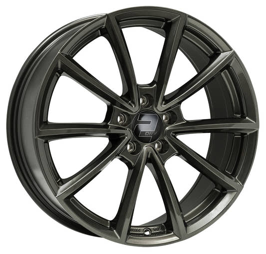2DRV WH28 dark gunmetal lackiert Alufelge 8x18 Zoll ET26 LK 5x112 ML66.6
