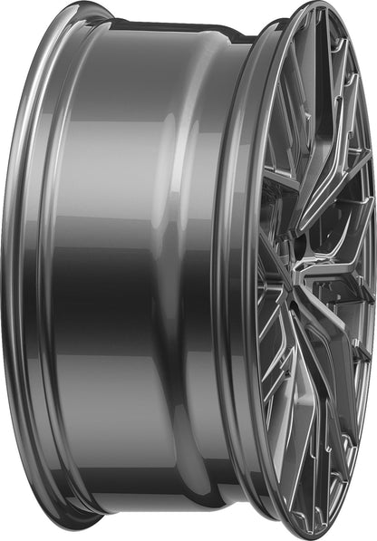 2DRV WH37 daytona grau lackiert Alufelge 8.5x19 Zoll ET40 LK 5x108 ML72.6 – Bild 6