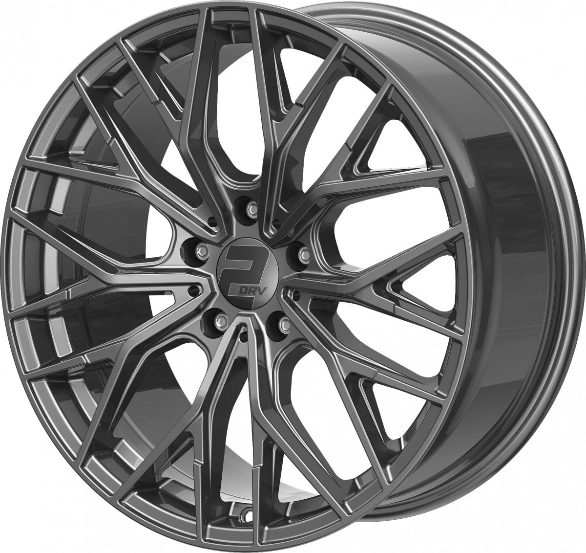 2DRV WH37 daytona grau lackiert Alufelge 8.5x19 Zoll ET35 LK 5x120 ML72.6 – Bild 7