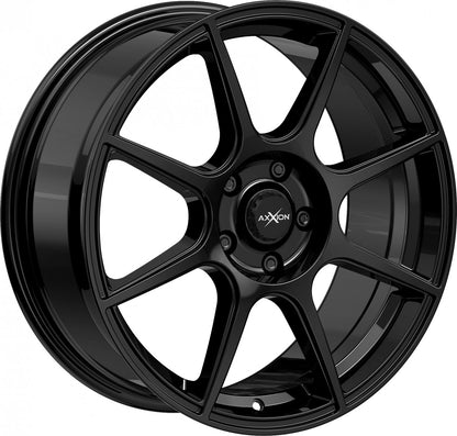 Axxion X2 schwarz glänzend lackiert Alufelge 6.5x16 Zoll ET42 LK 5x112 ML72.6 – Bild 3