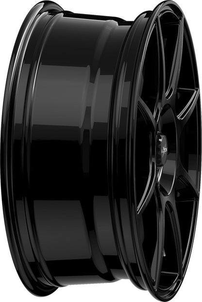 Axxion X2 schwarz glänzend lackiert Alufelge 6.5x16 Zoll ET42 LK 5x112 ML72.6 – Bild 6