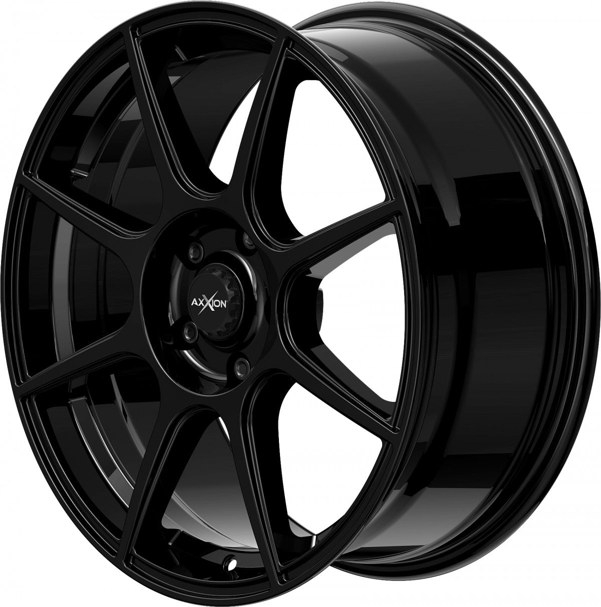 Axxion X2 schwarz glänzend lackiert 8x19 ET40 - LK5/112 ML72.6