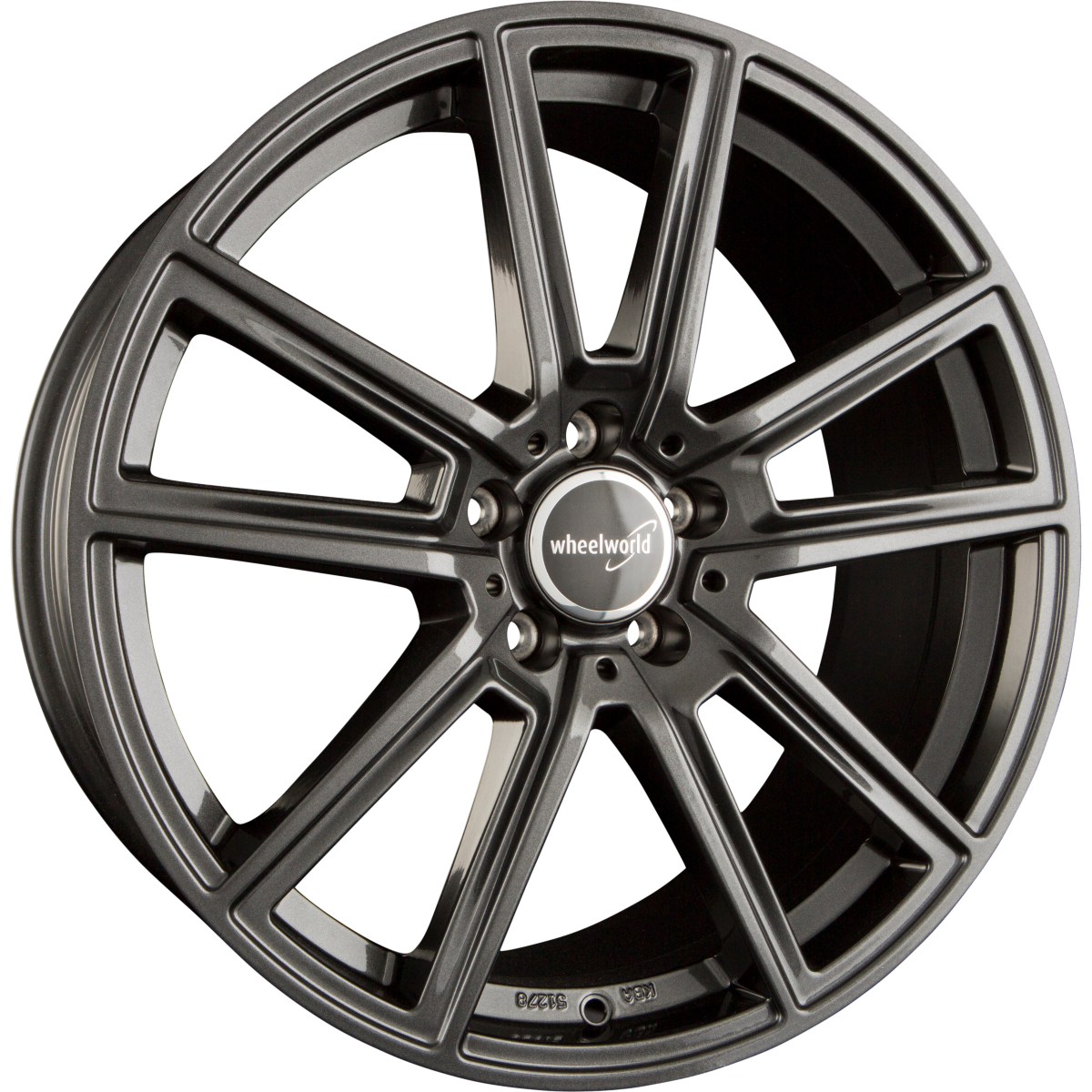 2DRV by WHEELWORLD WH30 Dark Gunmetal Glänzend (DGM+) Alufelge 8x18 Zoll ET35 LK 5x112 ML66.6 – Bild 2