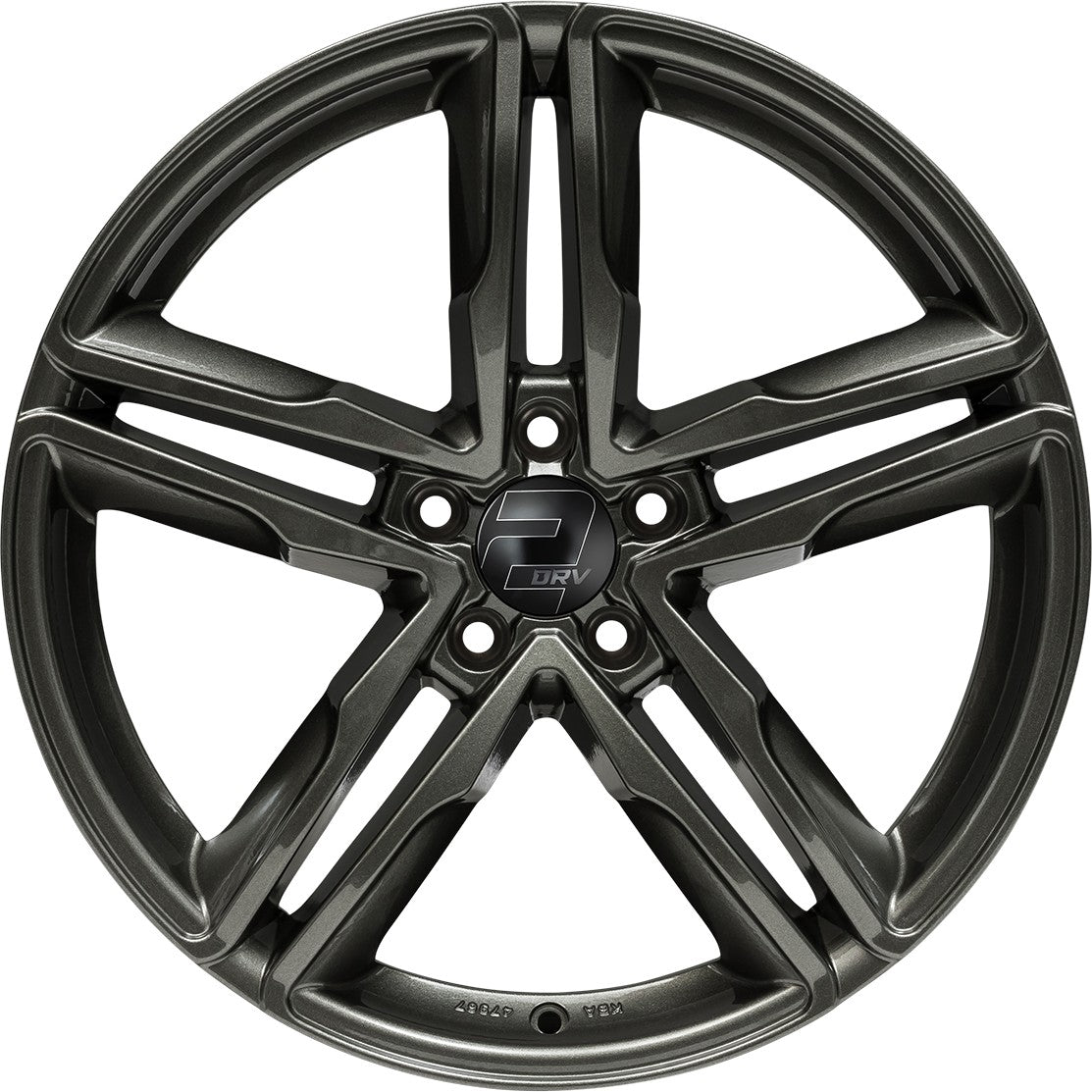 2DRV WH11 dark gunmetal lackiert 8.5x19 ET45 - LK5/112 ML66.6