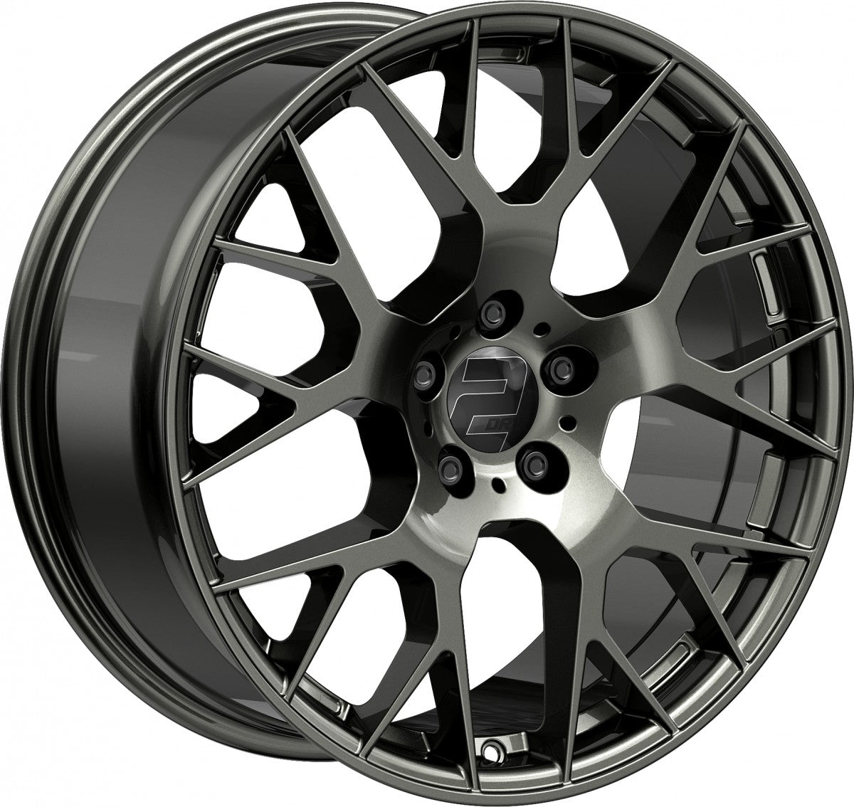 2DRV WH47 dark gunmetal lackiert Alufelge 9x20 Zoll ET40 LK 5x112 ML66.6 – Bild 3
