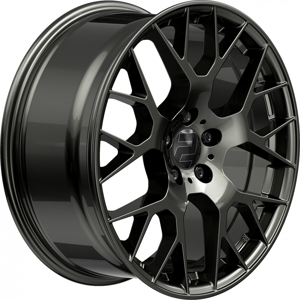 2DRV WH47 dark gunmetal lackiert Alufelge 9x20 Zoll ET40 LK 5x112 ML66.6 – Bild 4